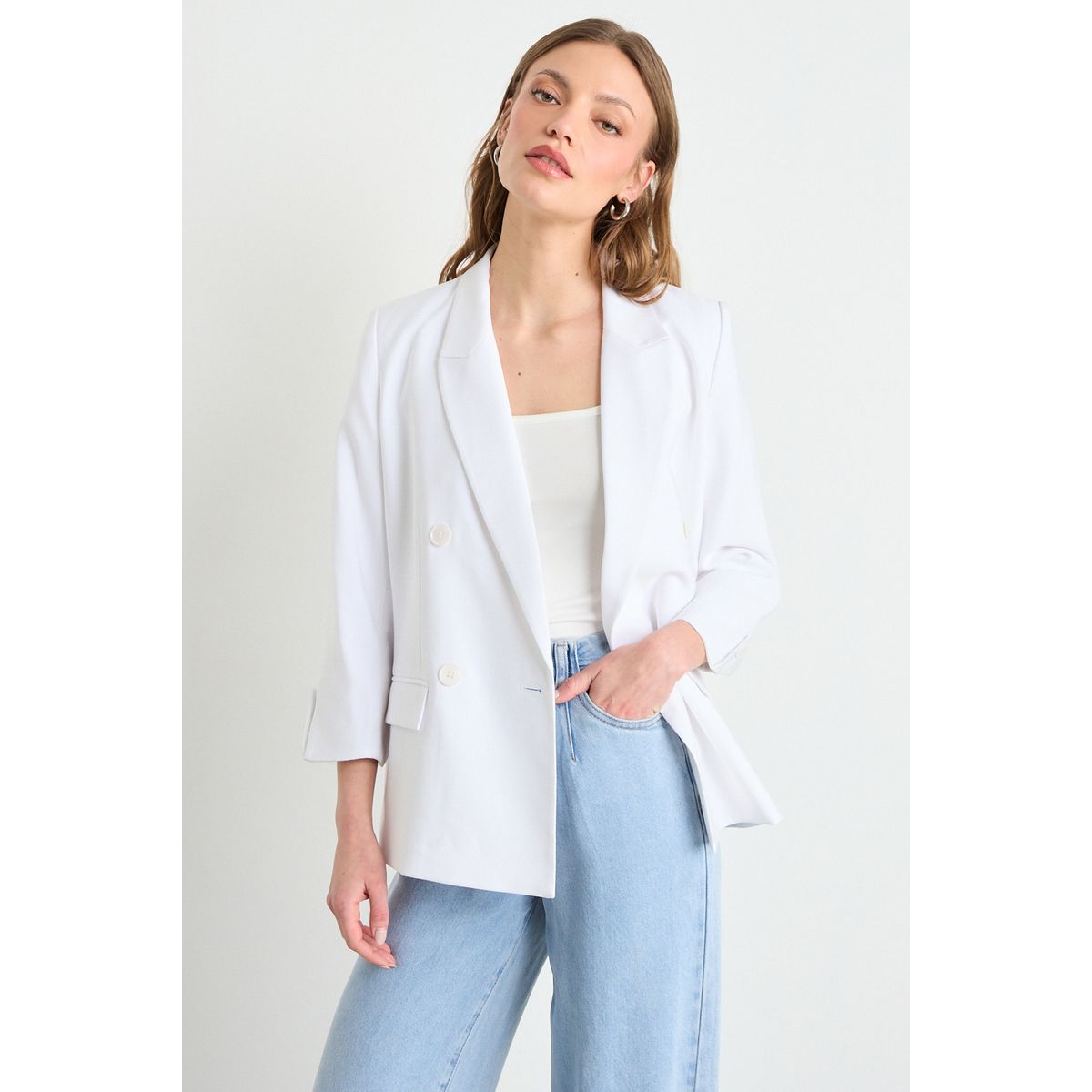 IO - Blazer Mujer Crudo Io