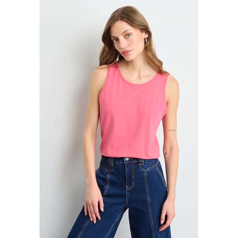 IO - Polera Sin Mangas Mujer Rosa Io