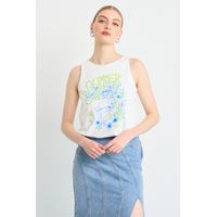 Polera Sin Mangas Mujer Crudo