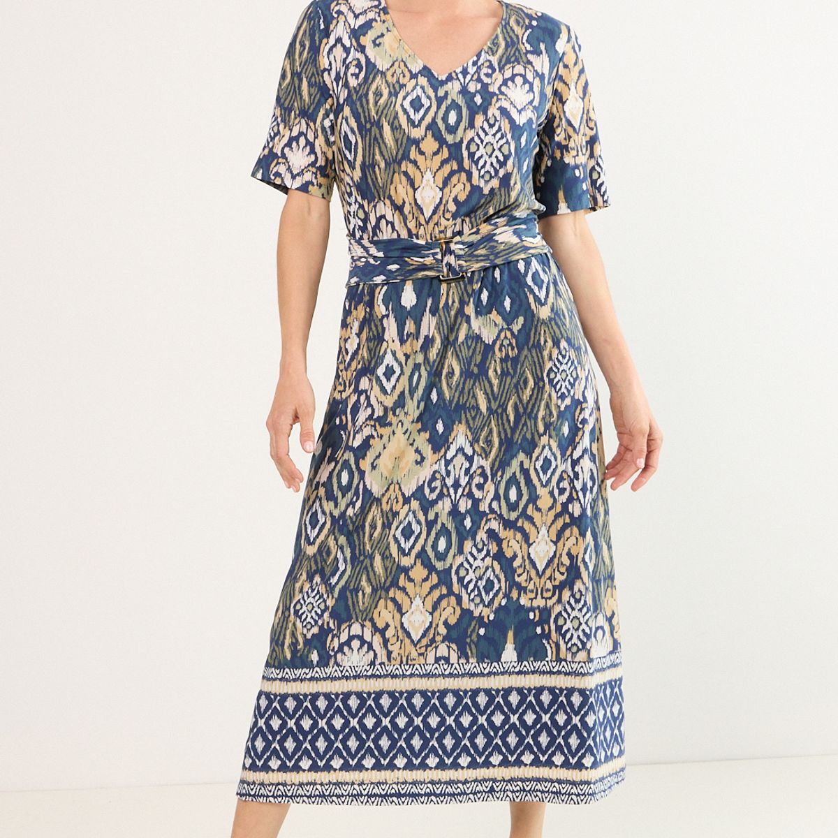 MA GRIFFE - Vestido Largo Mujer Azul Magriffe