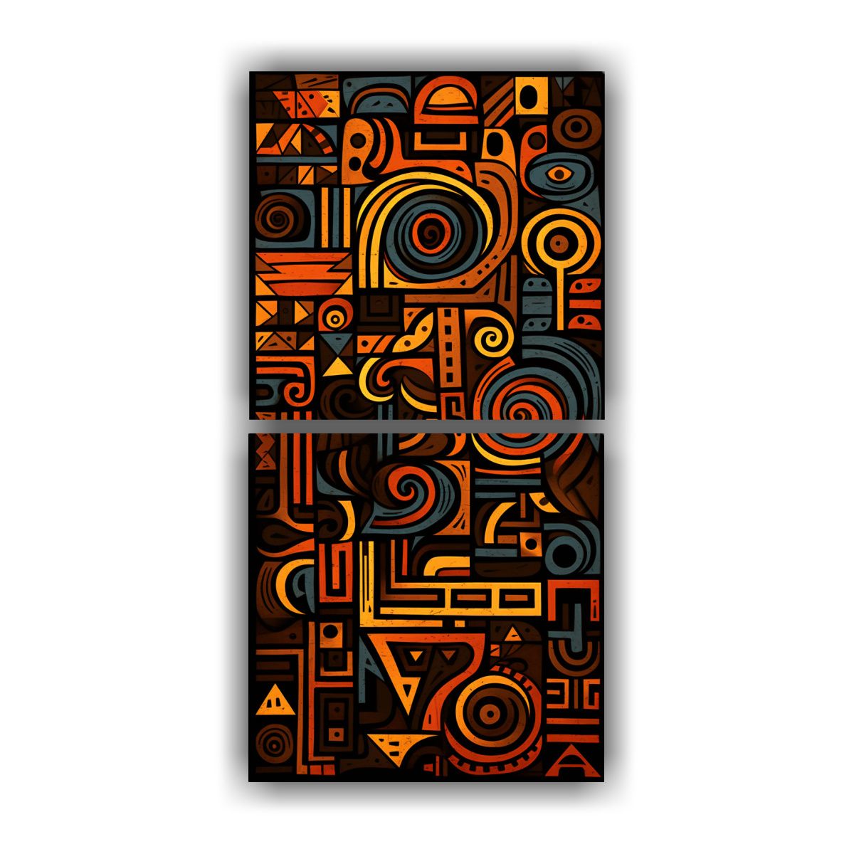 GENERICO - Interpretación Abstracta Intensa De Patrón 70x140 Cm