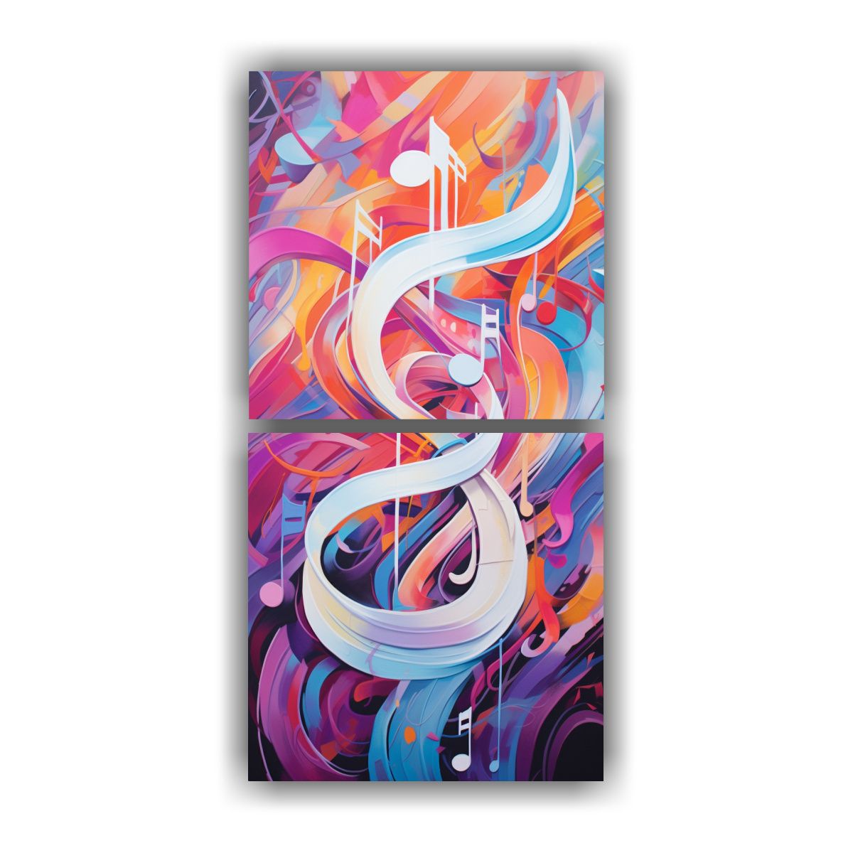 GENERICO - Cuadro De Arte Abstracto De Pared Para 70x140 Cm