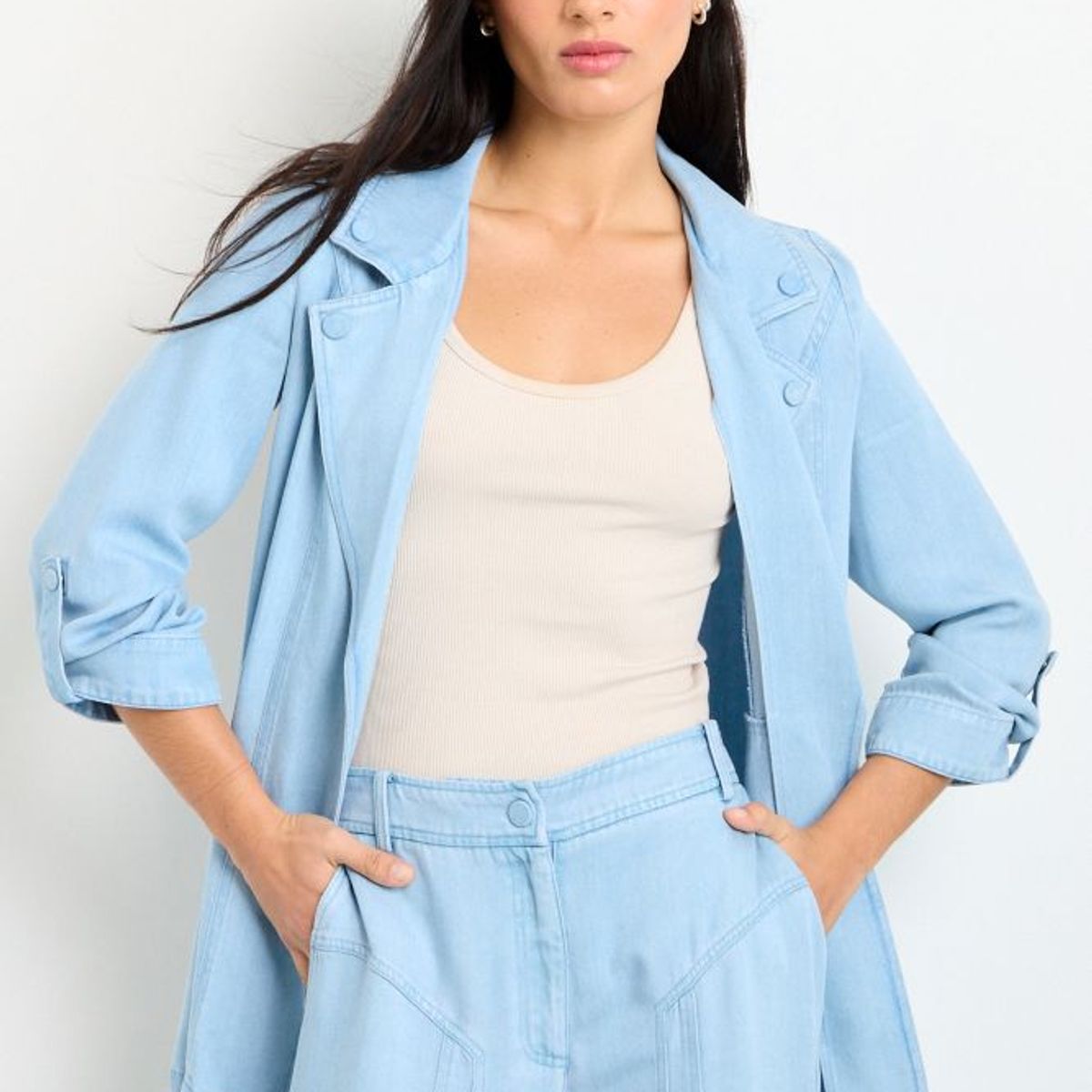 IO - Tapado Abierto Mujer Celeste IO