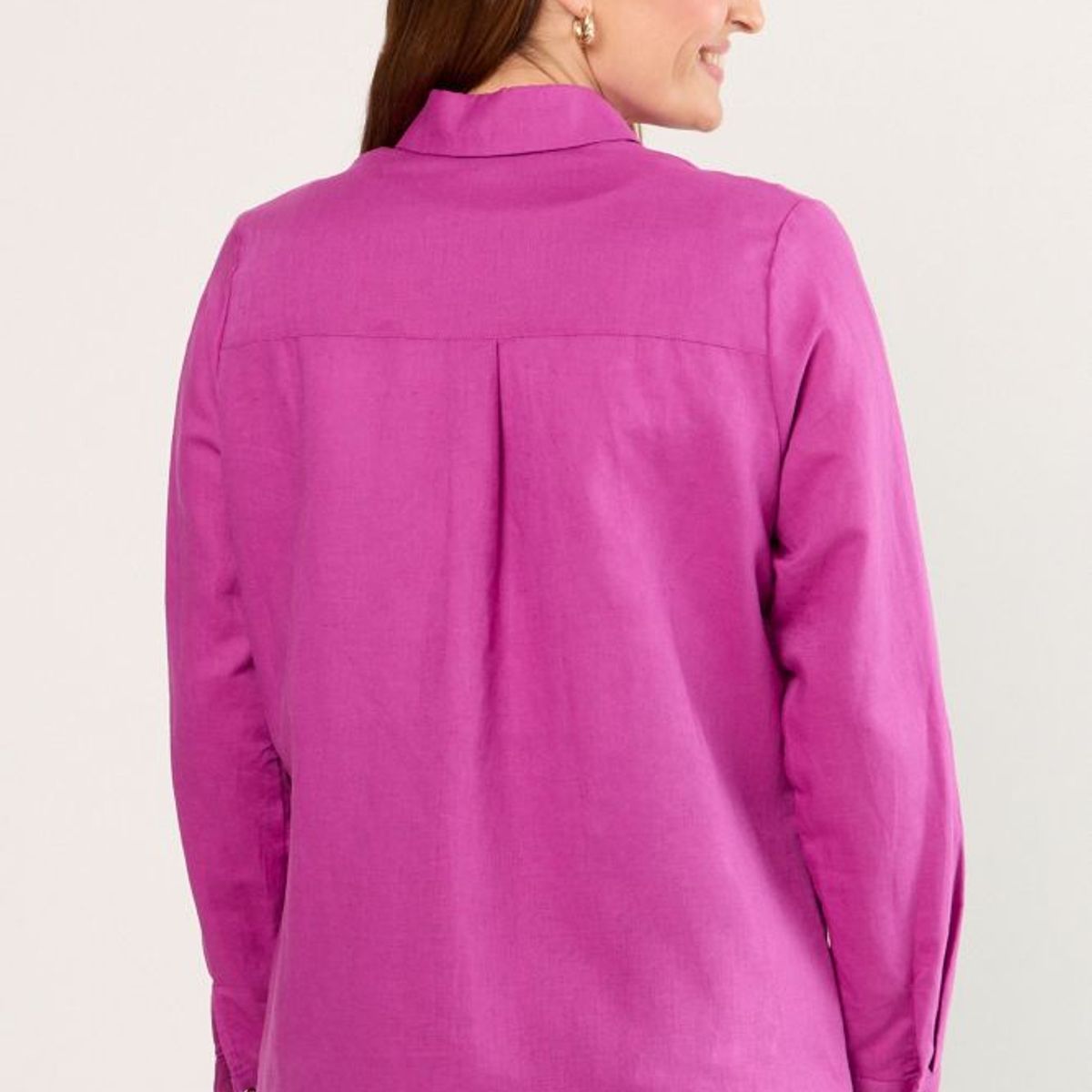 MA GRIFFE - Blusas Manga Larga Mujer Violeta Magriffe