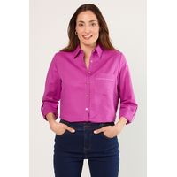 Blusas Manga Larga Mujer Violeta Magriffe