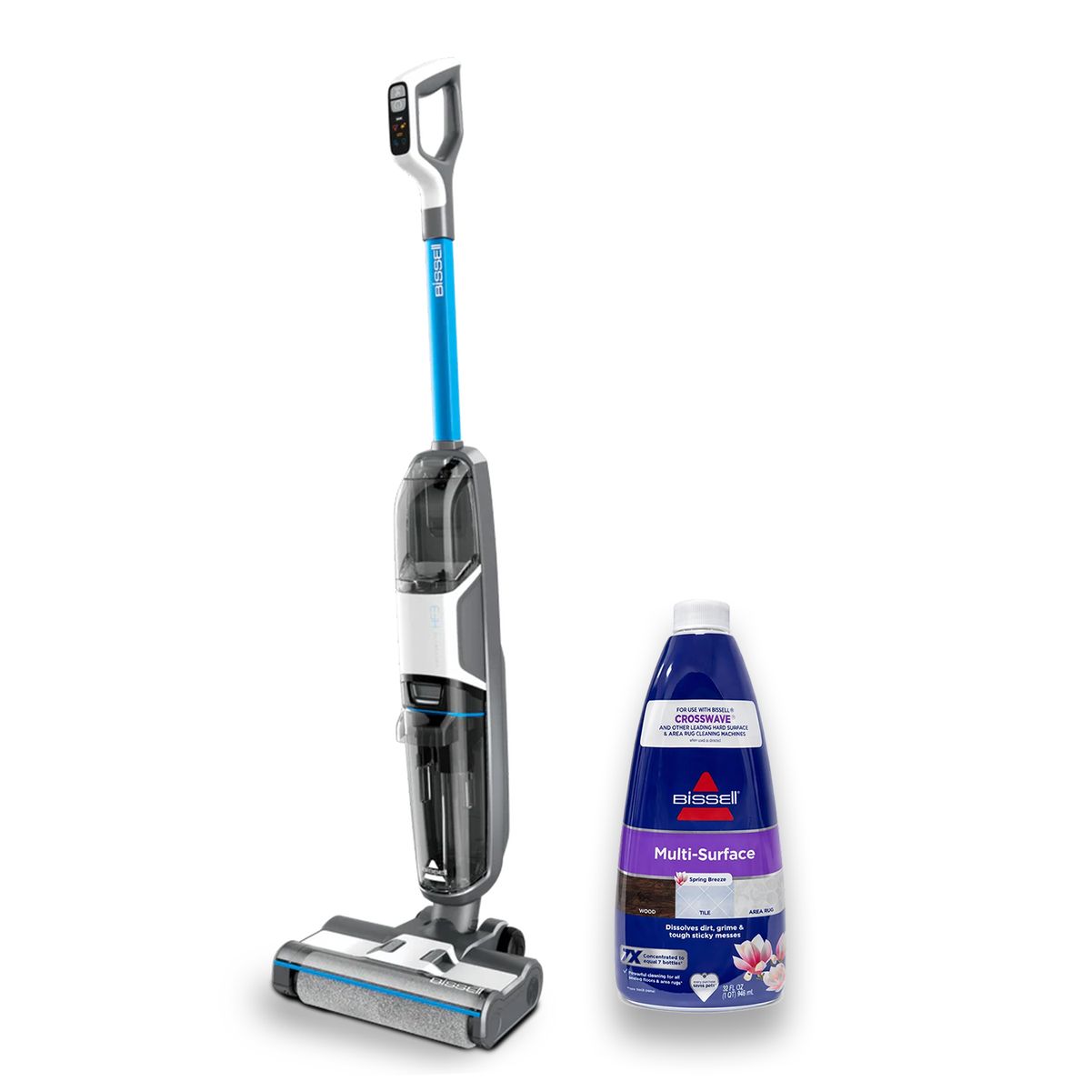 BISSELL - Aspiradora y Trapeadora Crosswave Inalámbrica HF3 + Detergente