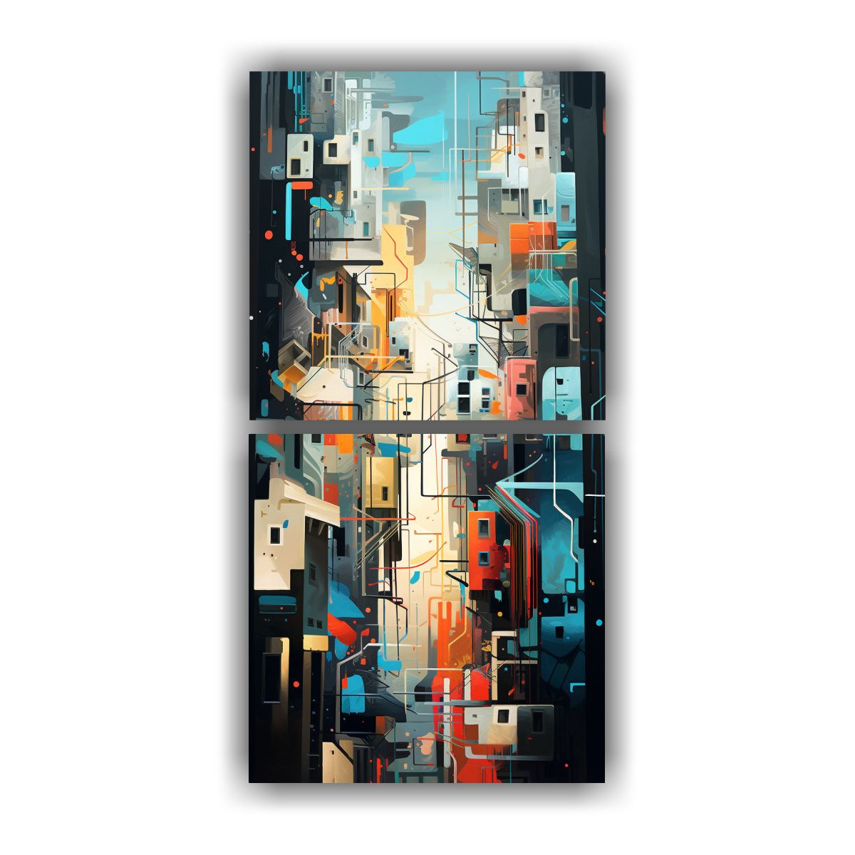 GENERICO - Pinturas Decorativas Originales Que Representan 80x160 Cm