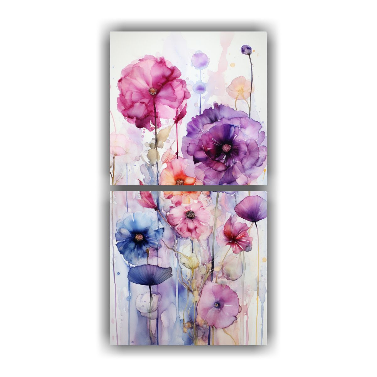 GENERICO - Pintura Abstracta Con Toque De Impresión A Color 70x140 Cm