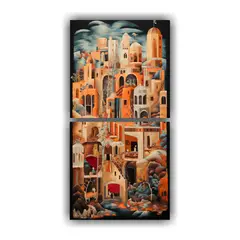 GENERICO - Arte De Pared Abstracto Tapiz De Historias 80x160 Cm