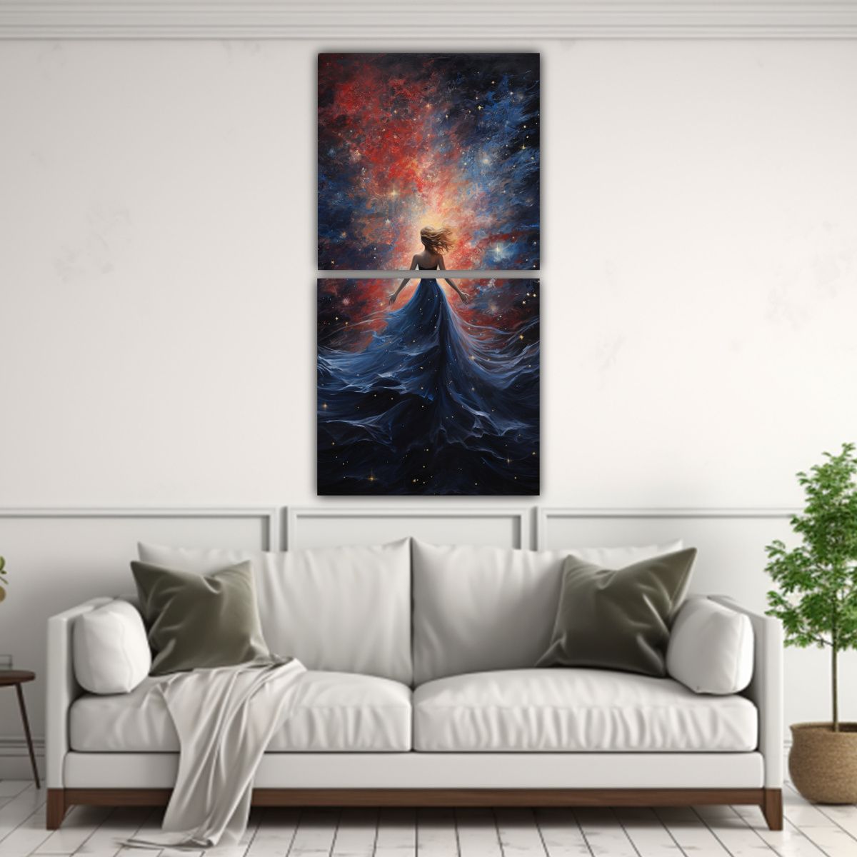 GENERICO - Pinturas Decorativas De Casa Abstractas Susurros 80x160 Cm