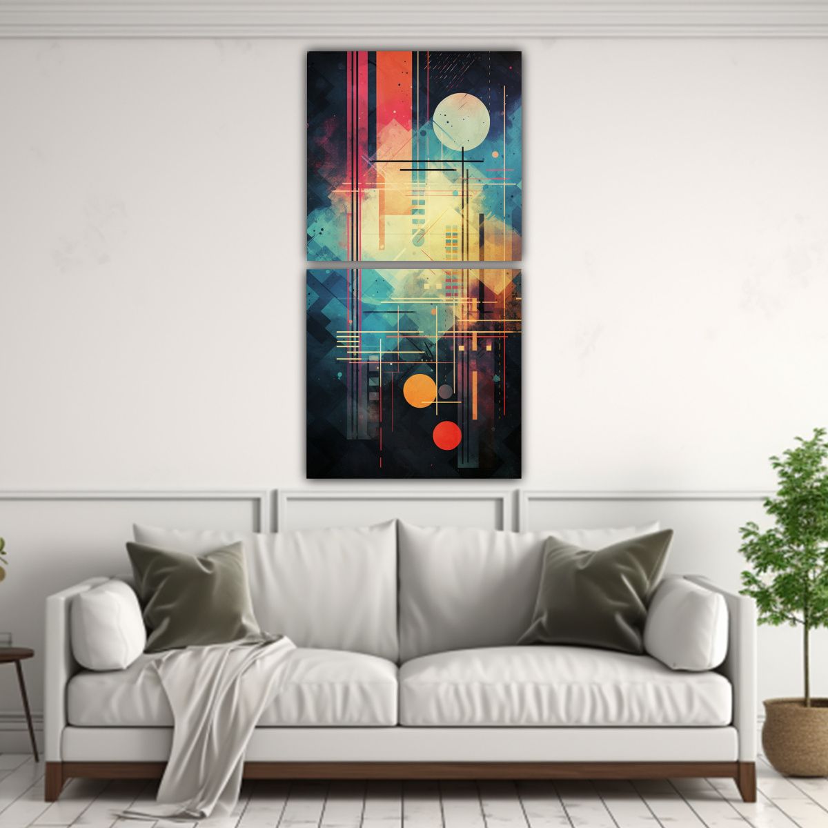 GENERICO - Fondo Abstracto Estilo Pinturas Decorativas 80x160 Cm