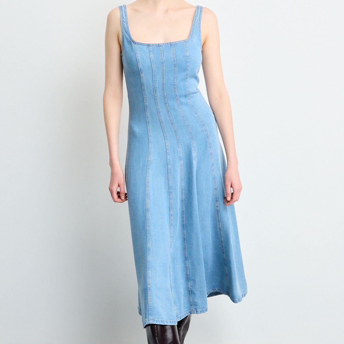 IO - Vestido Largo Mujer Celeste Io
