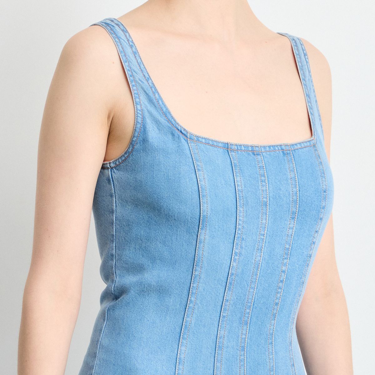 IO - Vestido Largo Mujer Celeste Io