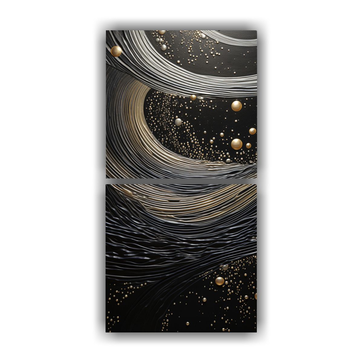 GENERICO - Pinturas Modernas De Estética Diptico Estilo 70x140 Cm