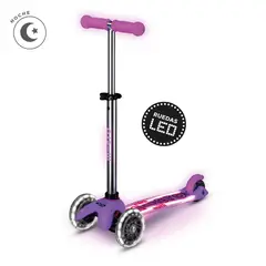MICRO - Scooter Mini Deluxe Led Brilla de Noche Rosado, Niños 2 a 5 años