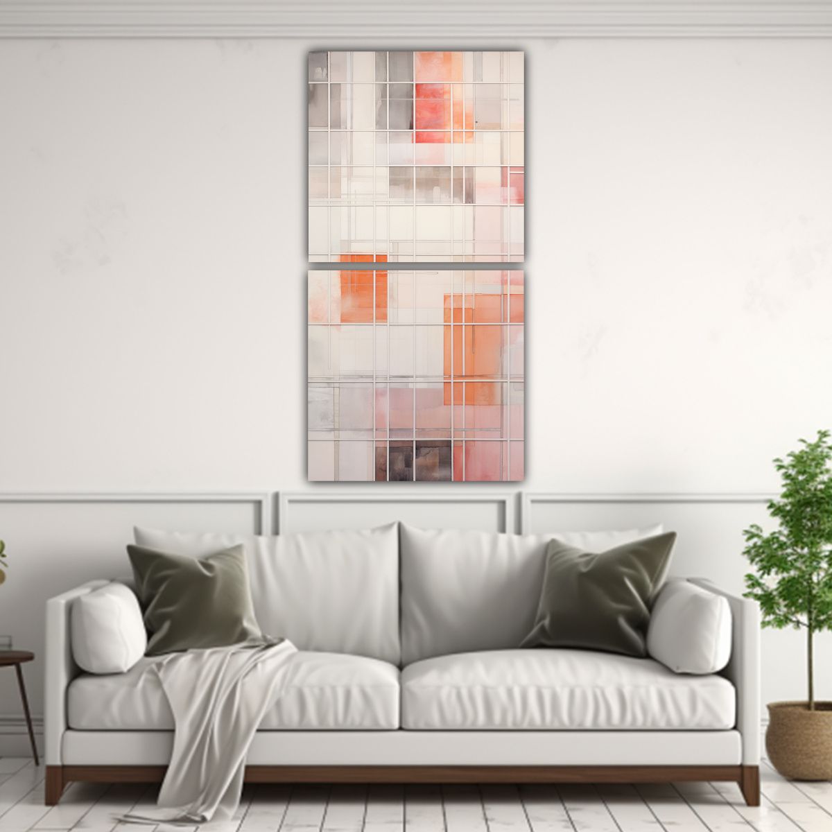 GENERICO - Cuadros Decorativos De Líneas De Visión En 70x140 Cm