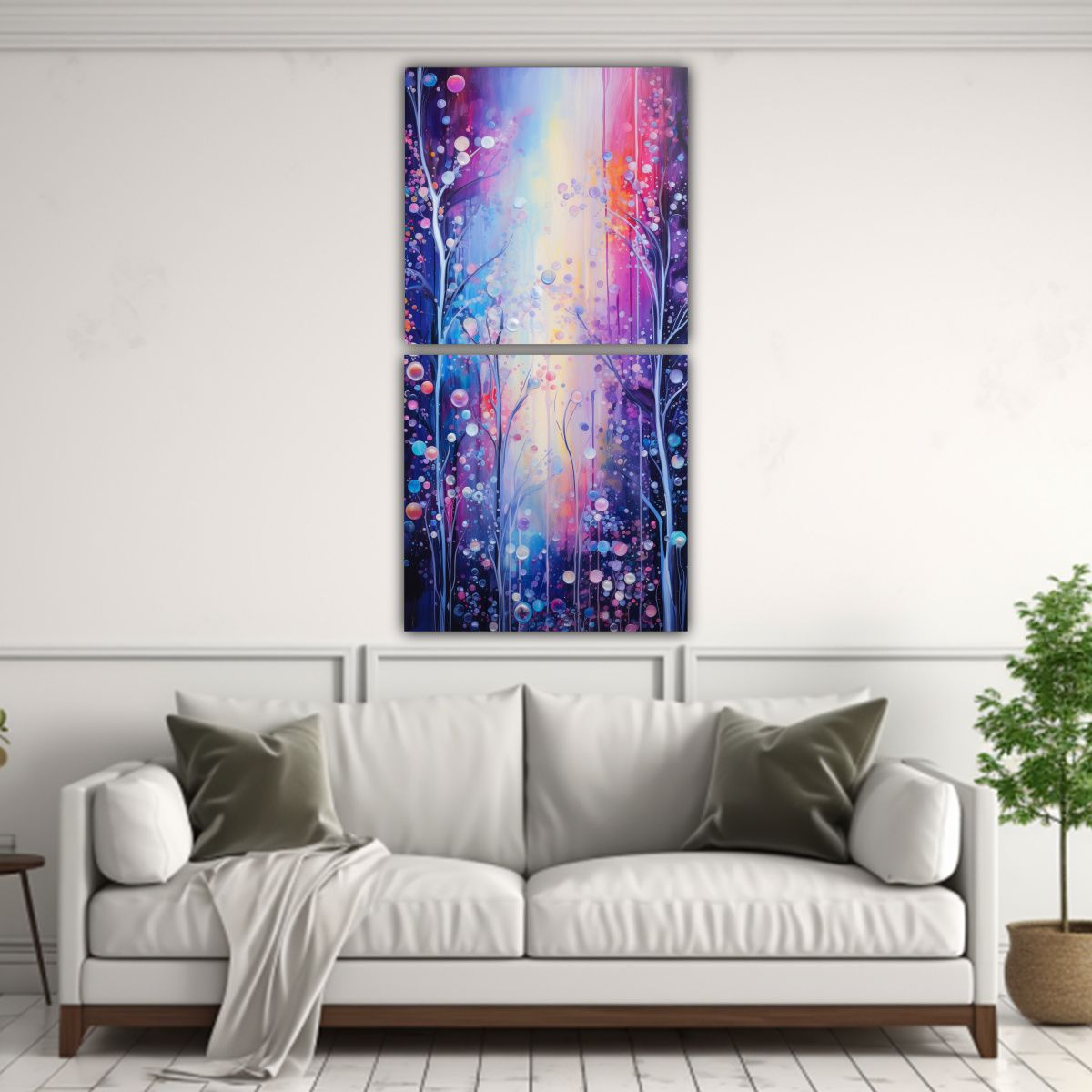 GENERICO - Dos Cuadros Imagen Arte Urbano Pintura En 70x140 Cm