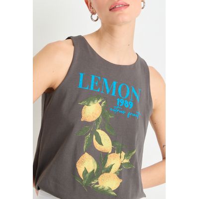 Imagen 2 del producto Polera Sin Mangas Mujer Gris