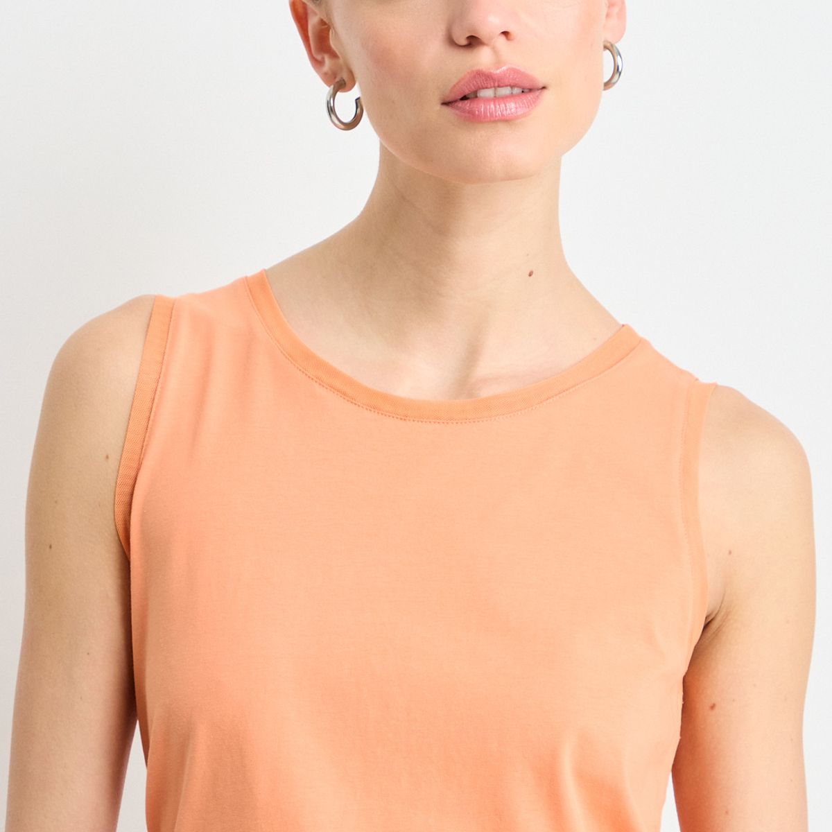 IO - Polera Sin Mangas Mujer Naranjo Io