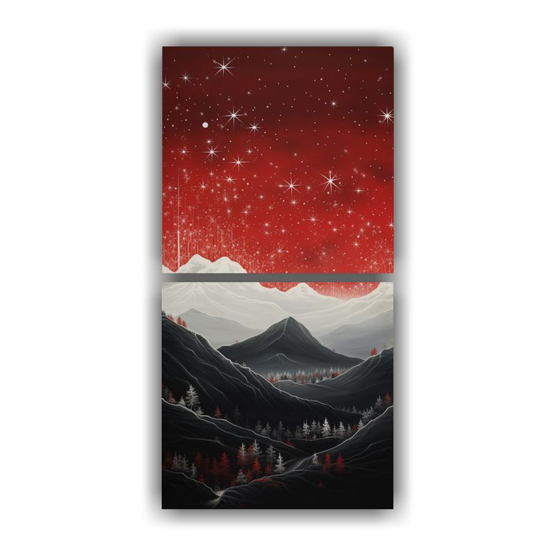 GENERICO - Pintura Decorativa De Paisaje De Montaña Con 70x140 Cm