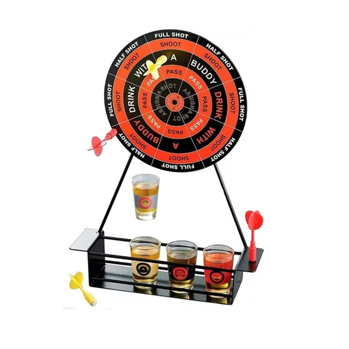 GENERICO - Dardos Magnéticos Juego Tiro Al Blanco Drink Fiesta + 4 Shot