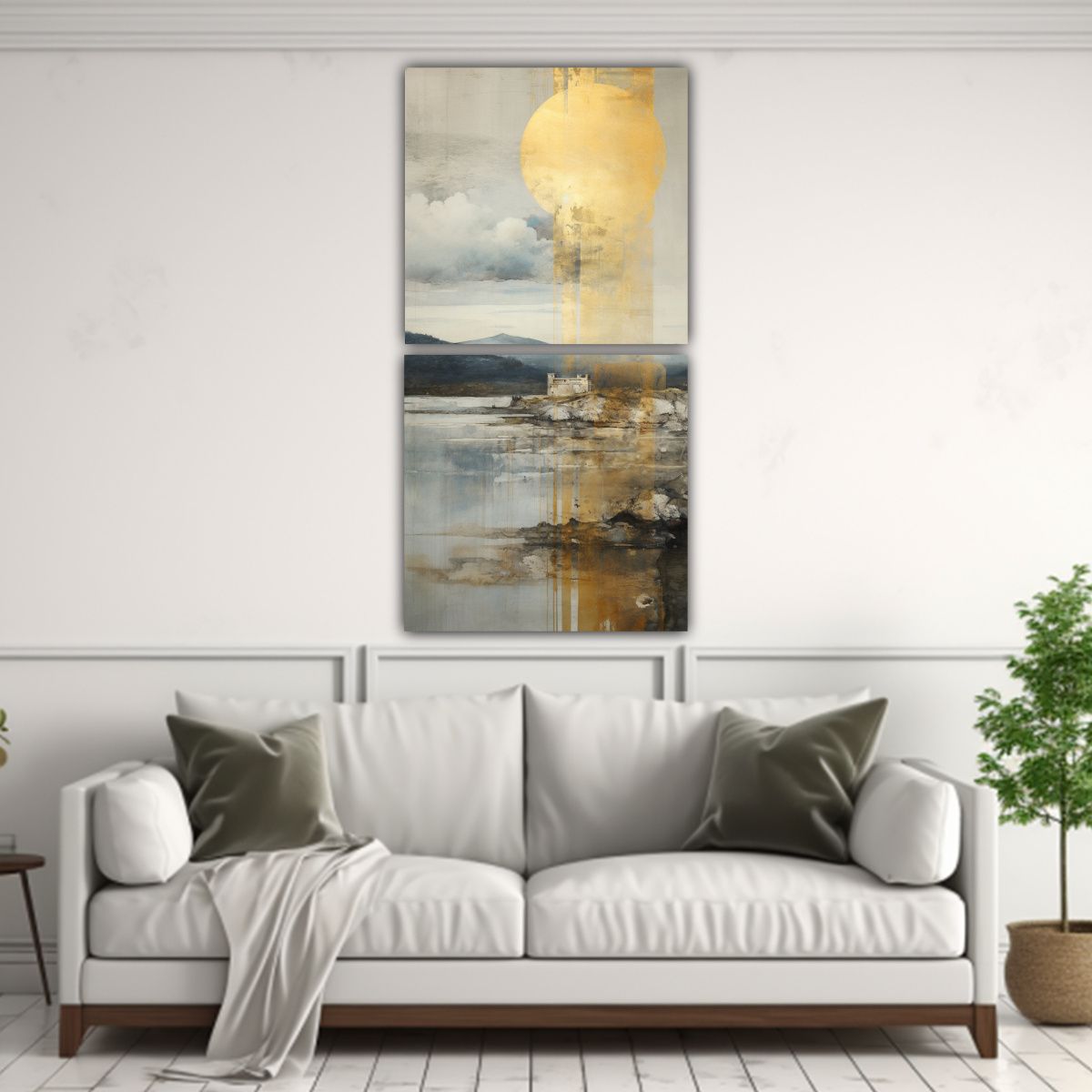 GENERICO - Pintura Espectacular De Arte De Pared Simétrico 70x140 Cm