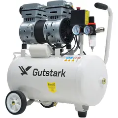 GUTSTARK - Compresor de Aire Portatil Libre De Aceite Silencioso 25lts 1hp