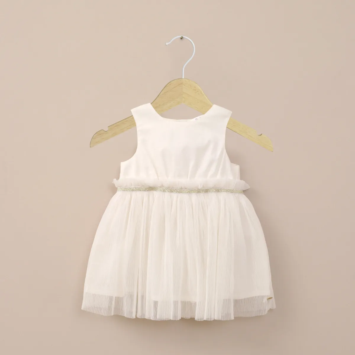 OPALINE - Vestido tull blanco de niña