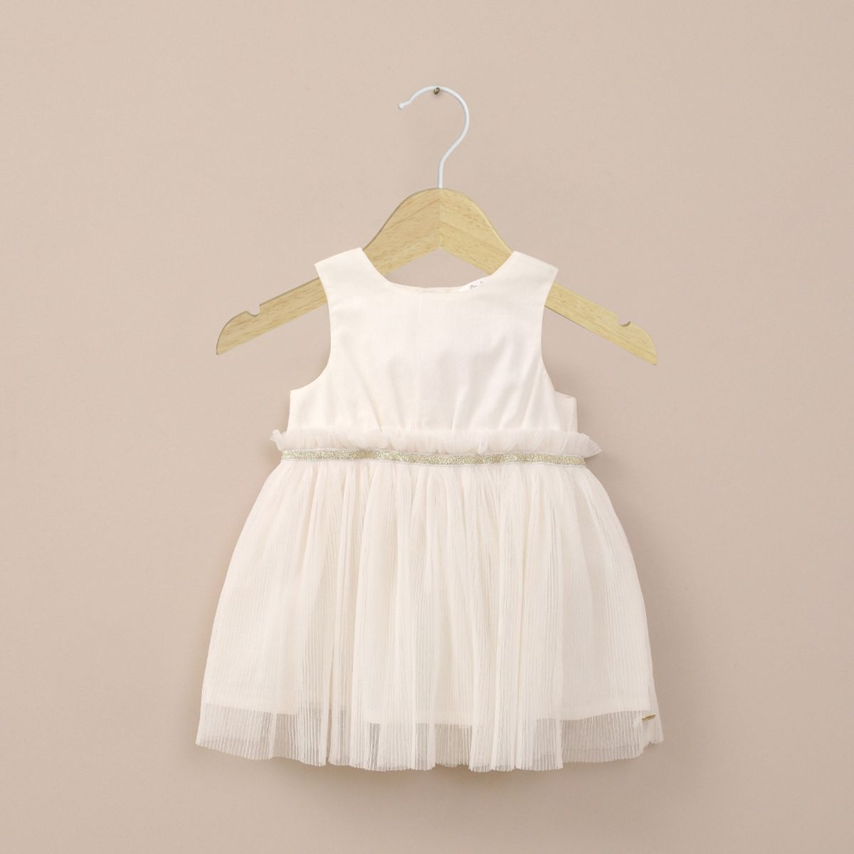 OPALINE - Vestido tull blanco de niña