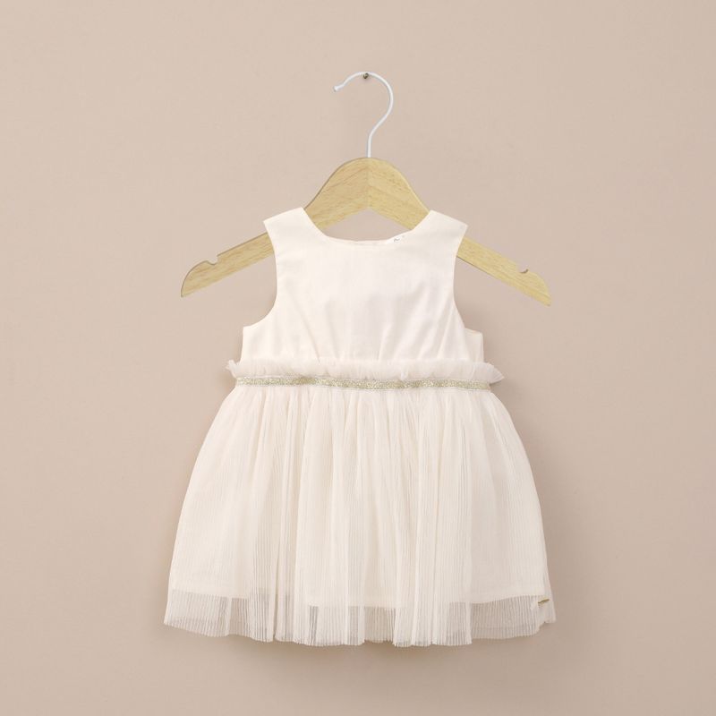OPALINE - Vestido tull blanco de niña
