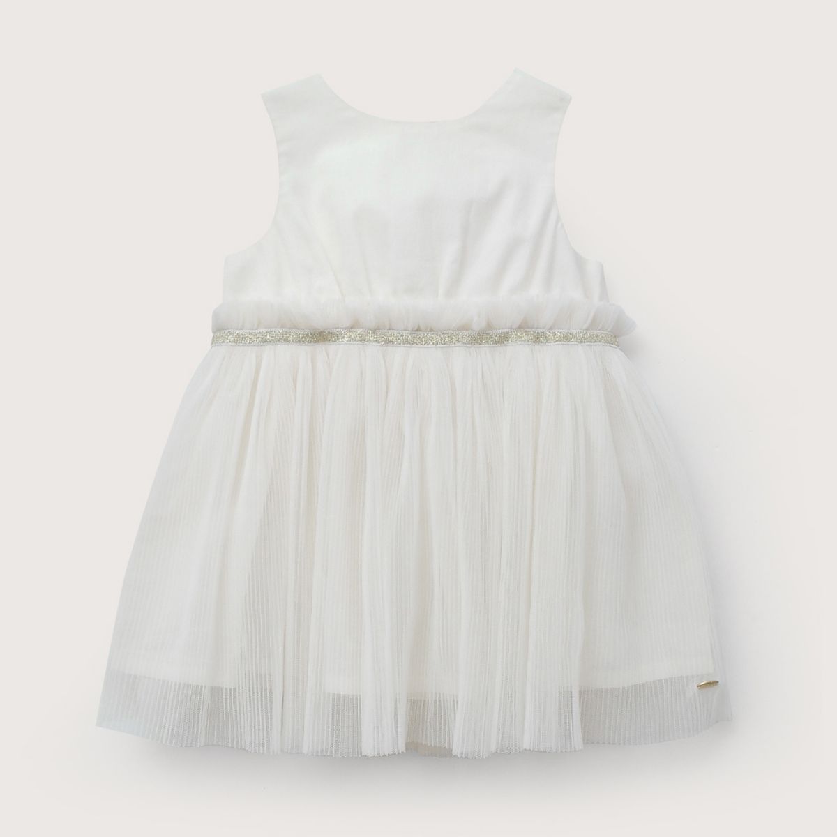 OPALINE - Vestido tull blanco de niña