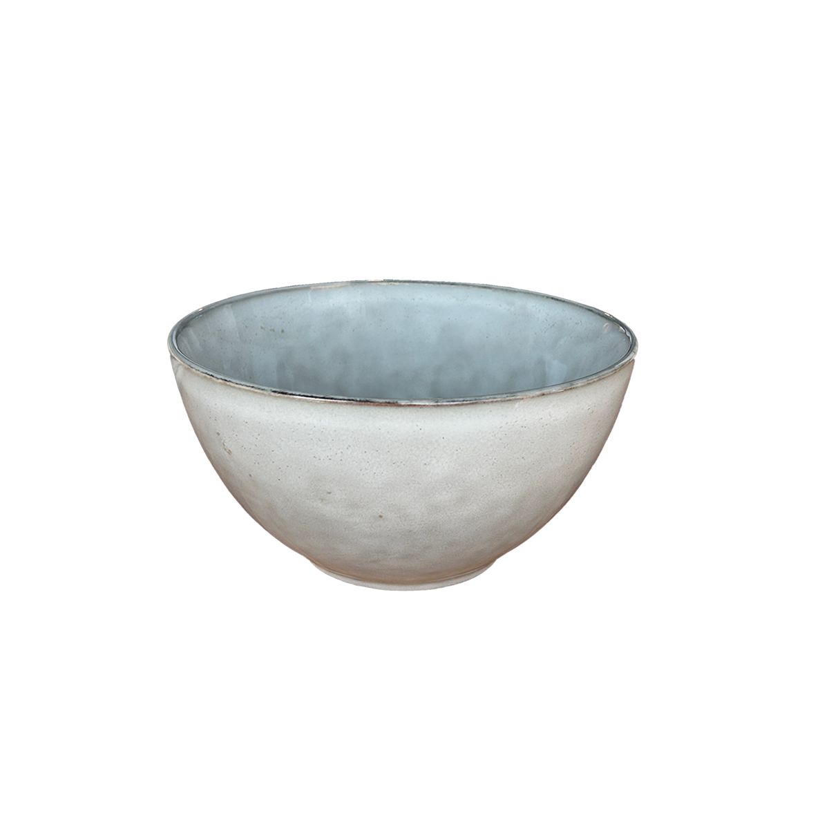 IMAHE - Set 6 Bowl Redondo Ceramica 18X95 Cm Gris Linea Oslo