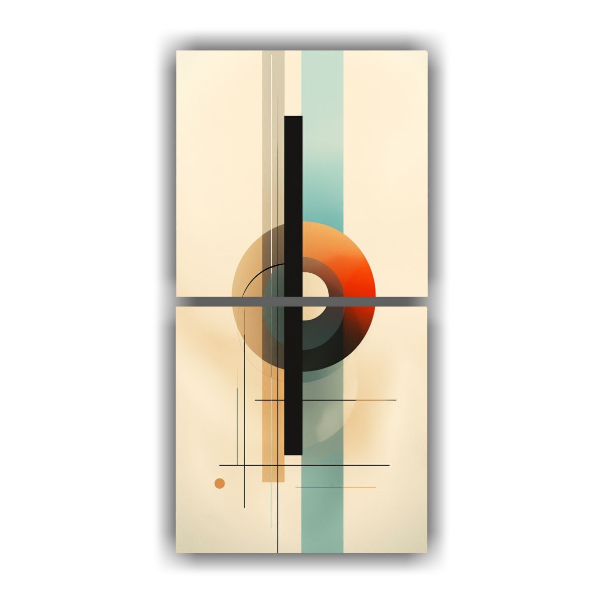 GENERICO - Dos Cuadros Alta Calidad Para El Hogar Arte 80x160 Cm