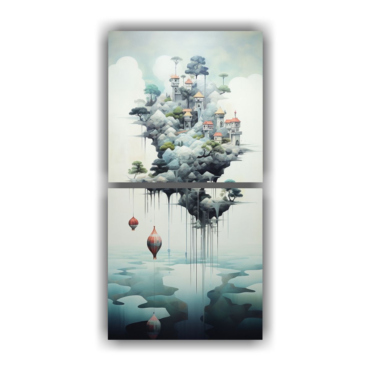 GENERICO - Pinturas Decorativas De Paisajes Oníricos 80x160 Cm