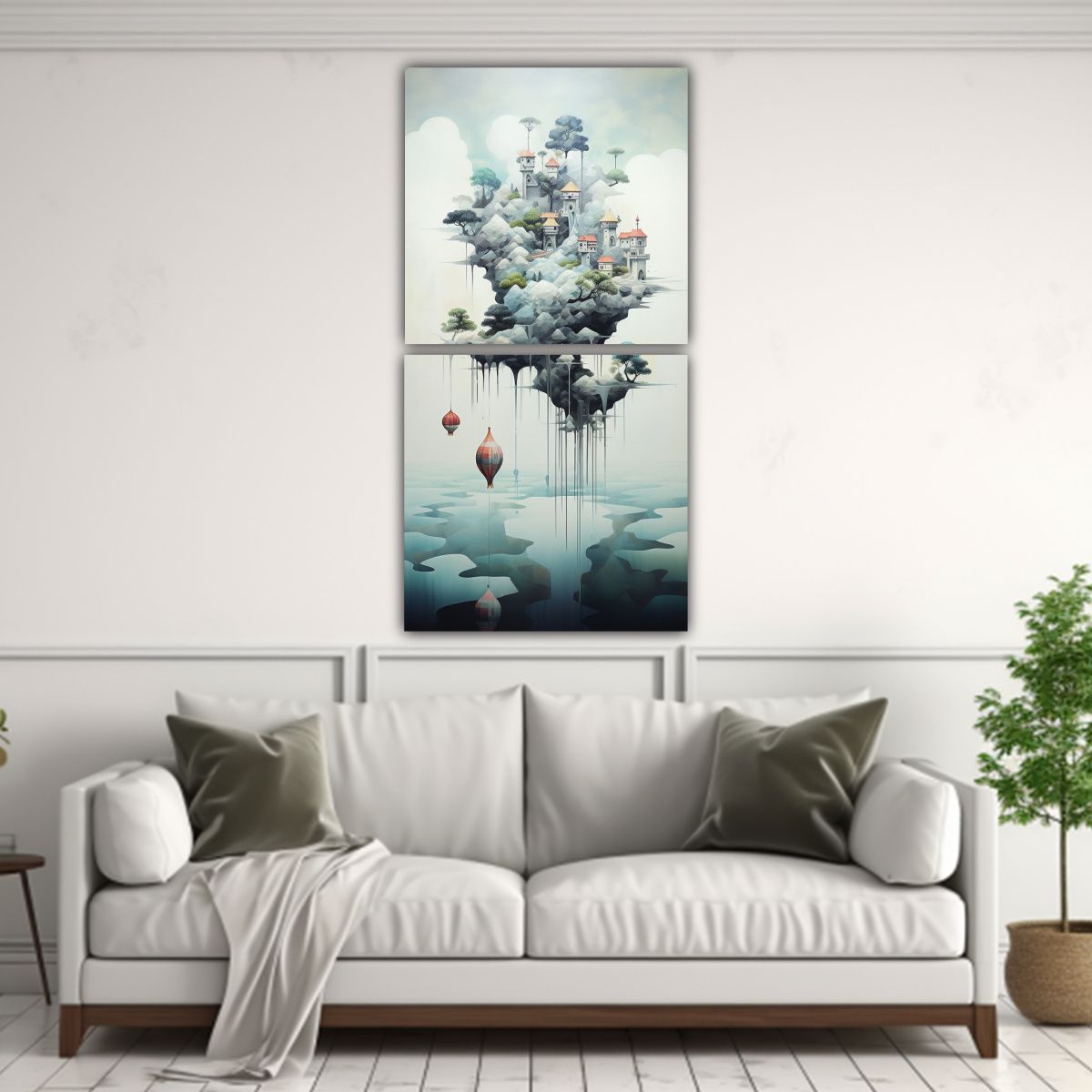 GENERICO - Pinturas Decorativas De Paisajes Oníricos 70x140 Cm