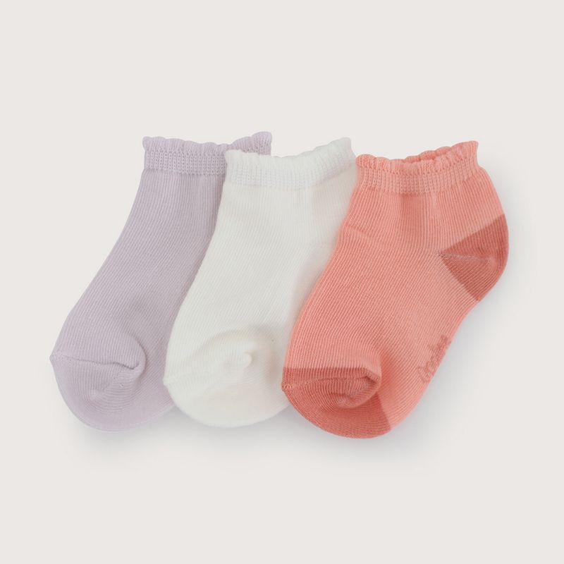 OPALINE - Pack de 3 calcetines cortos niña