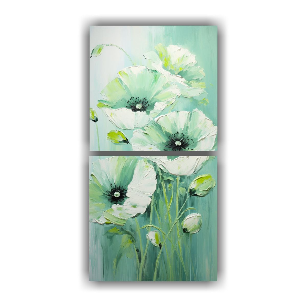 GENERICO - Cuadro Floral Con Protagonismo Espectacular A 80x160 Cm