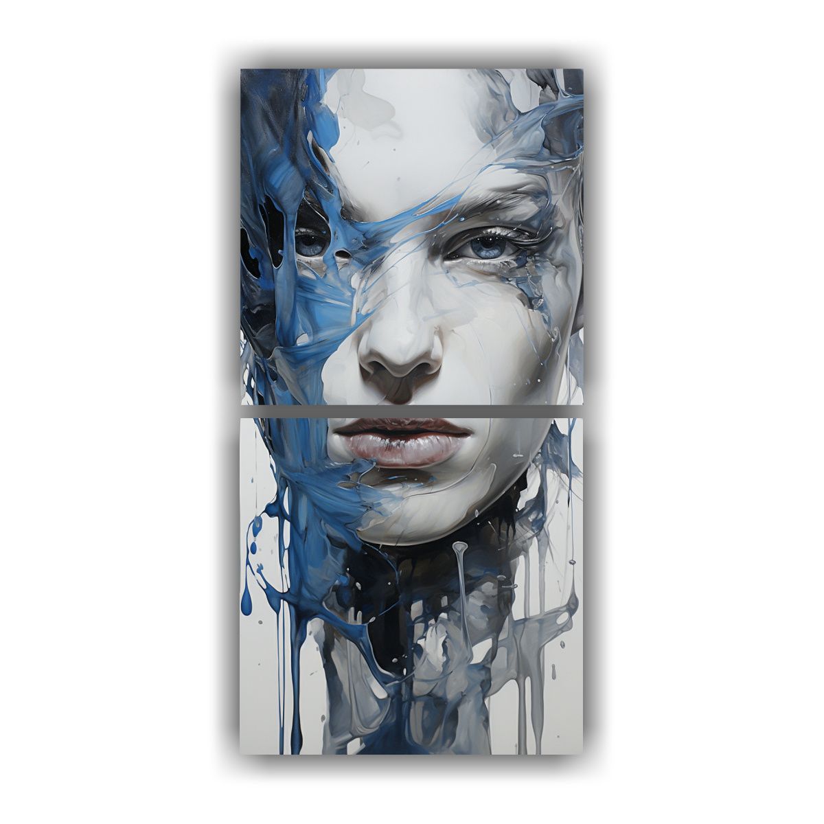 GENERICO - Cuadros Fotografía Innovador Contornos Faciales 80x160 Cm