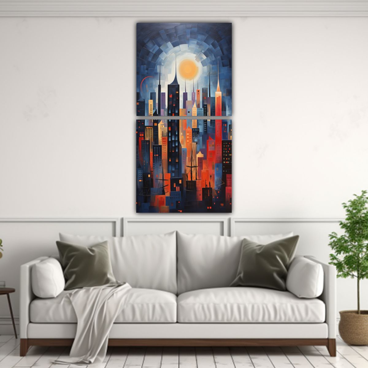 GENERICO - Pinturas Abstractas De Decoración Dinámica Y 70x140 Cm