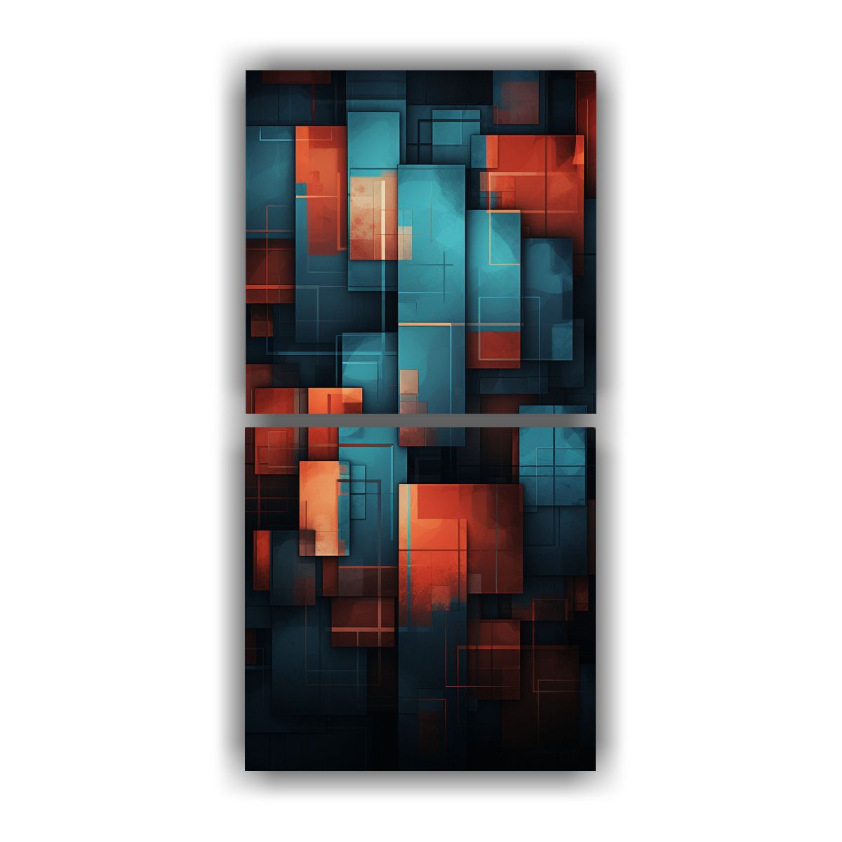 GENERICO - Pinturas Decorativas Abstractas De Dos Artes 70x140 Cm