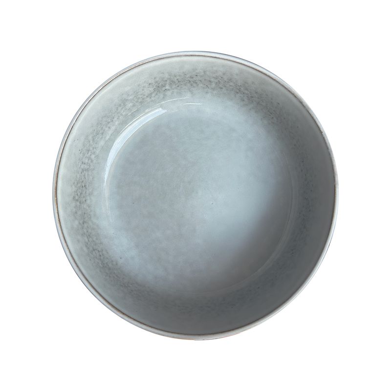 GENERICO - Set 6 Bowl Redondo Ceramica 195X57 Cm Gris Linea Oslo