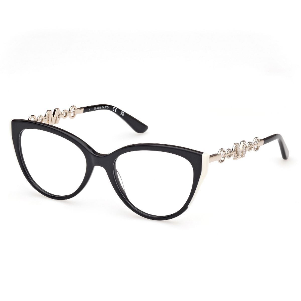 GUESS - Lentes Ópticos Negro Brillante Guess by Marciano