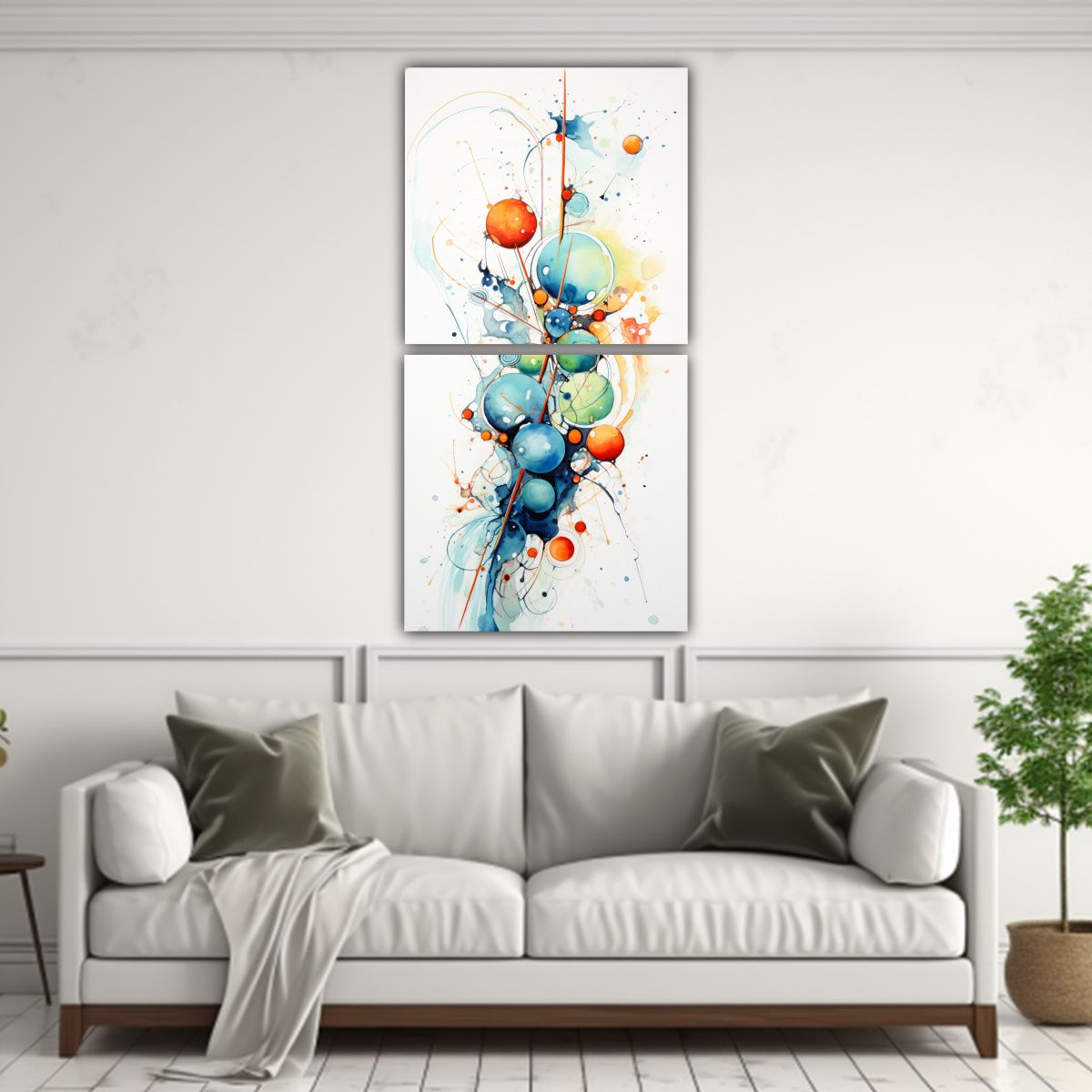 GENERICO - Pinturas Decorativas Con Salpicaduras Abstractas 70x140 Cm