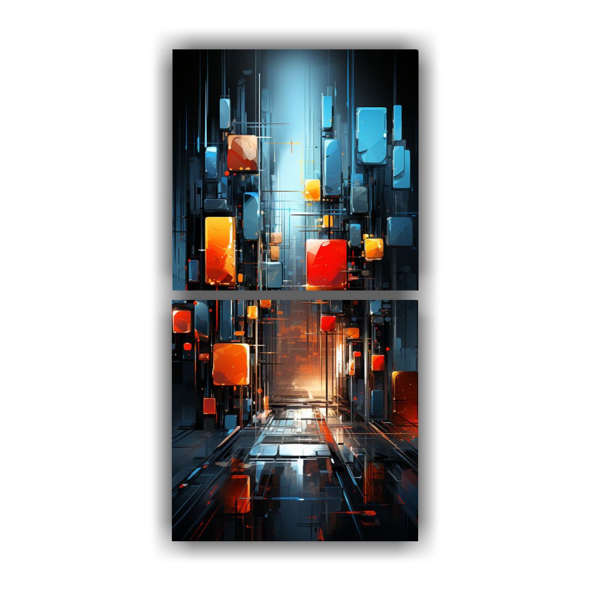GENERICO - Pinturas Verticales Impactantes Infinitas 70x140 Cm