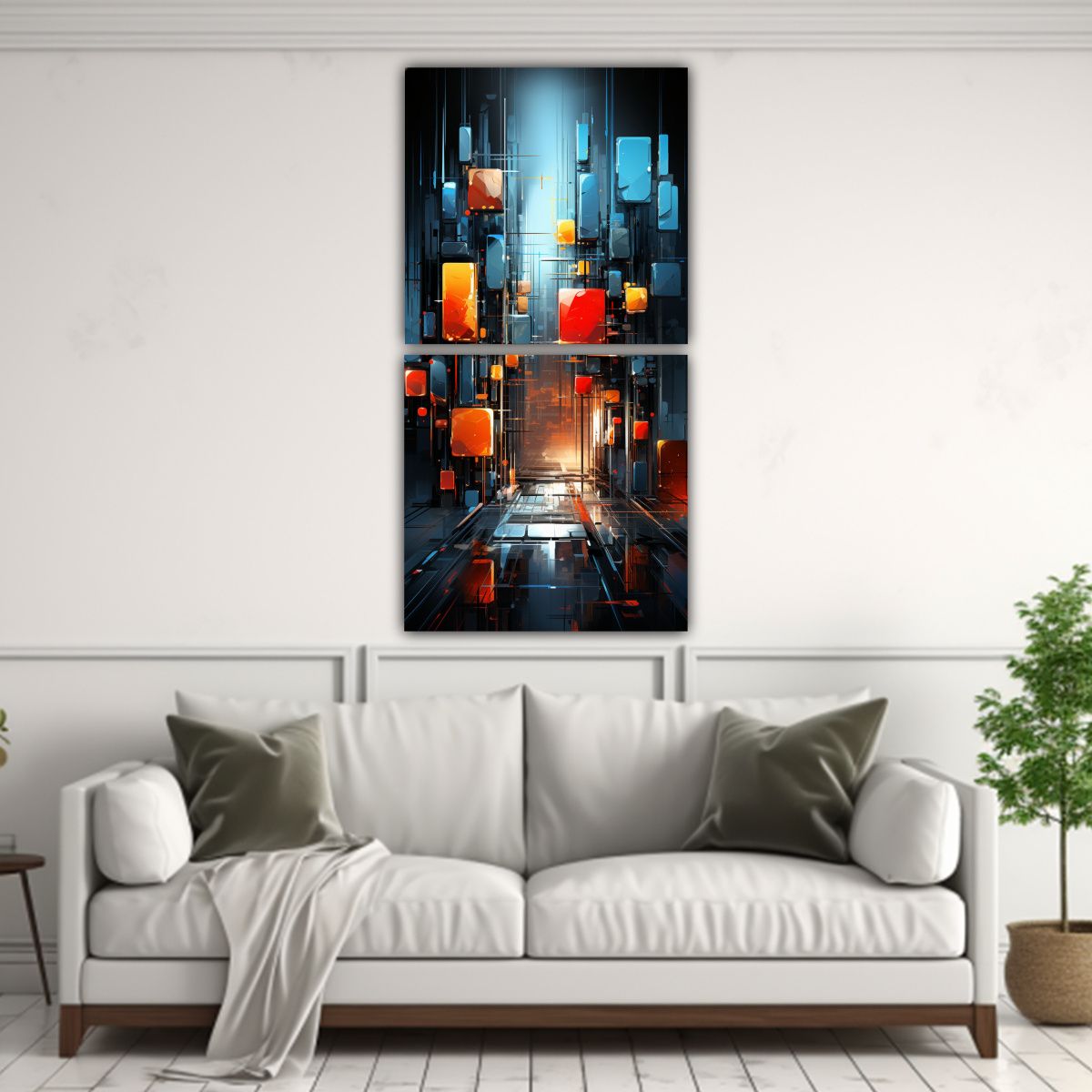 GENERICO - Pinturas Verticales Impactantes Infinitas 70x140 Cm
