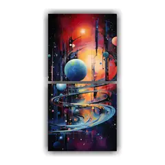 GENERICO - Cuadros Fotografía Escena Abstracta 80x160 Cm