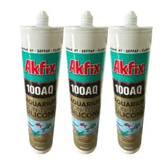 AKFIX - Pack x3 Silicona Para Acuarios 100 AQ No-toxica