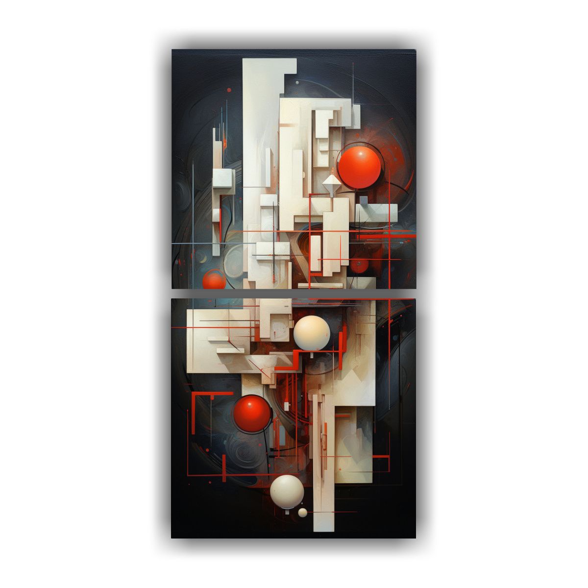 GENERICO - Dibujo Visual Cuadro Abstracto Escandinavo 80x160 Cm