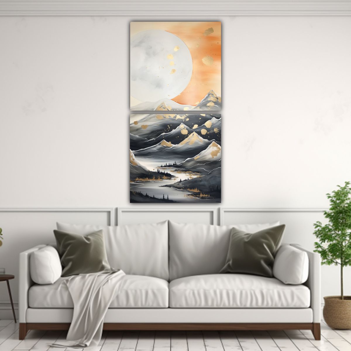 GENERICO - Arte De Pared Paisaje Montaña Elegante Visión 70x140 Cm