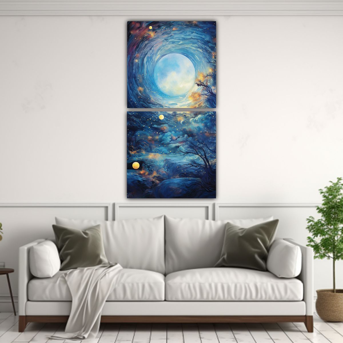 GENERICO - Lienzos Tela Inspirador Perspectiva Abstracta 80x160 Cm